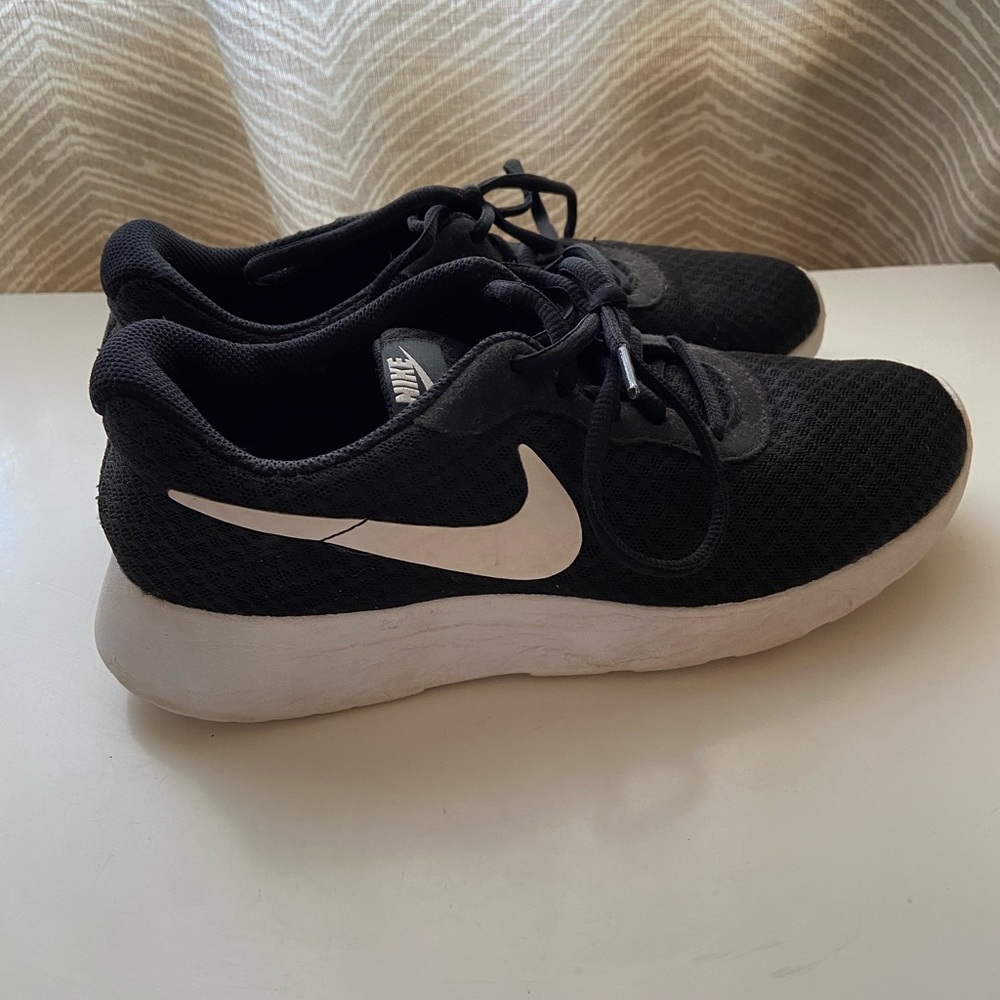 Black and white Nike sneakers